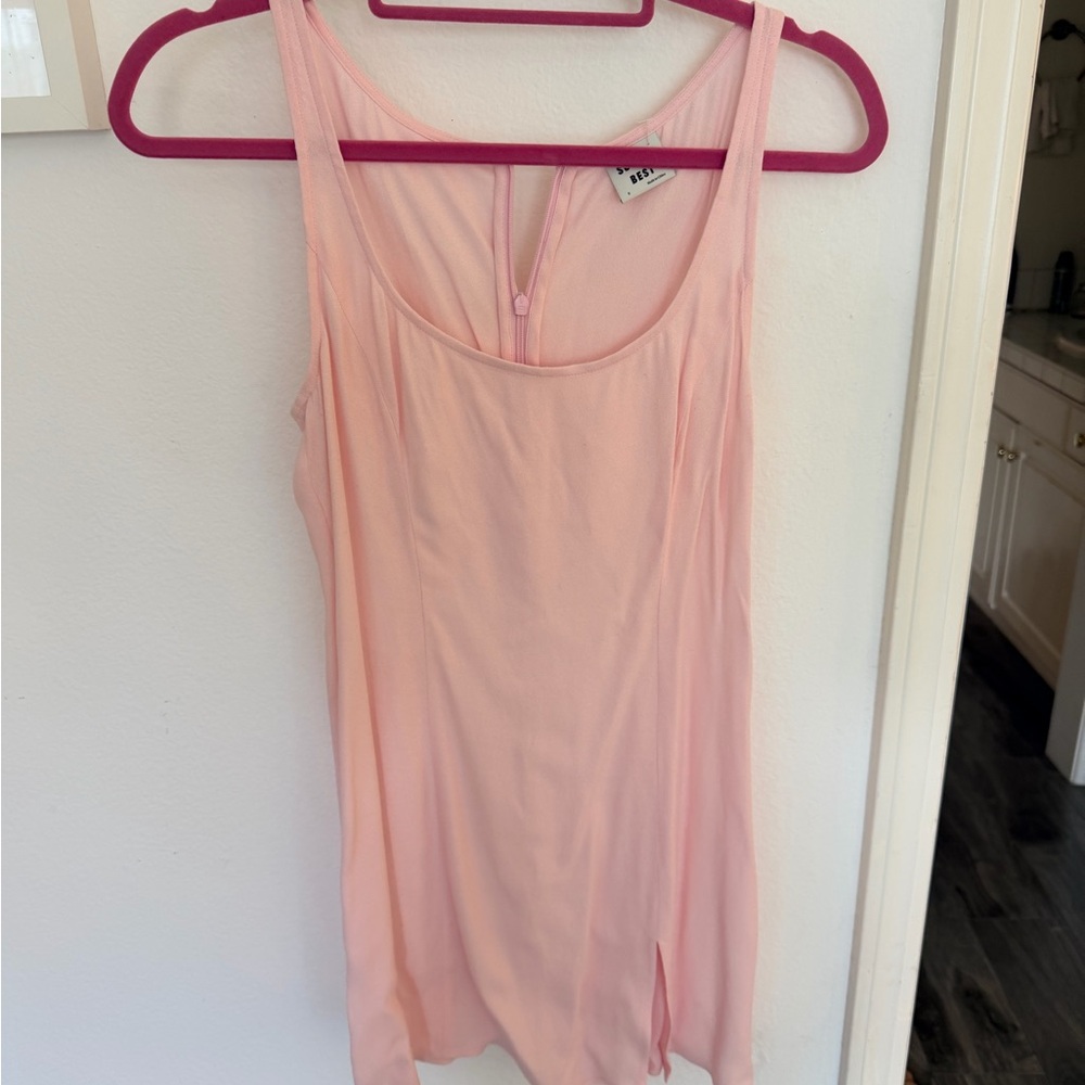 Sunday Best Honey Rider Dress in Pale Pink with Front Slit - LIKE NEW- SMALL 🌸 - Picture 4 of 6